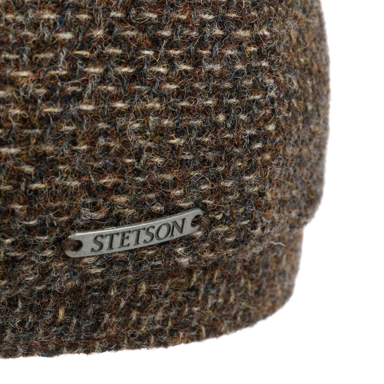 Stetson the Cap braun Flat Flatcap mit EU (1-St) Schirm, in Made