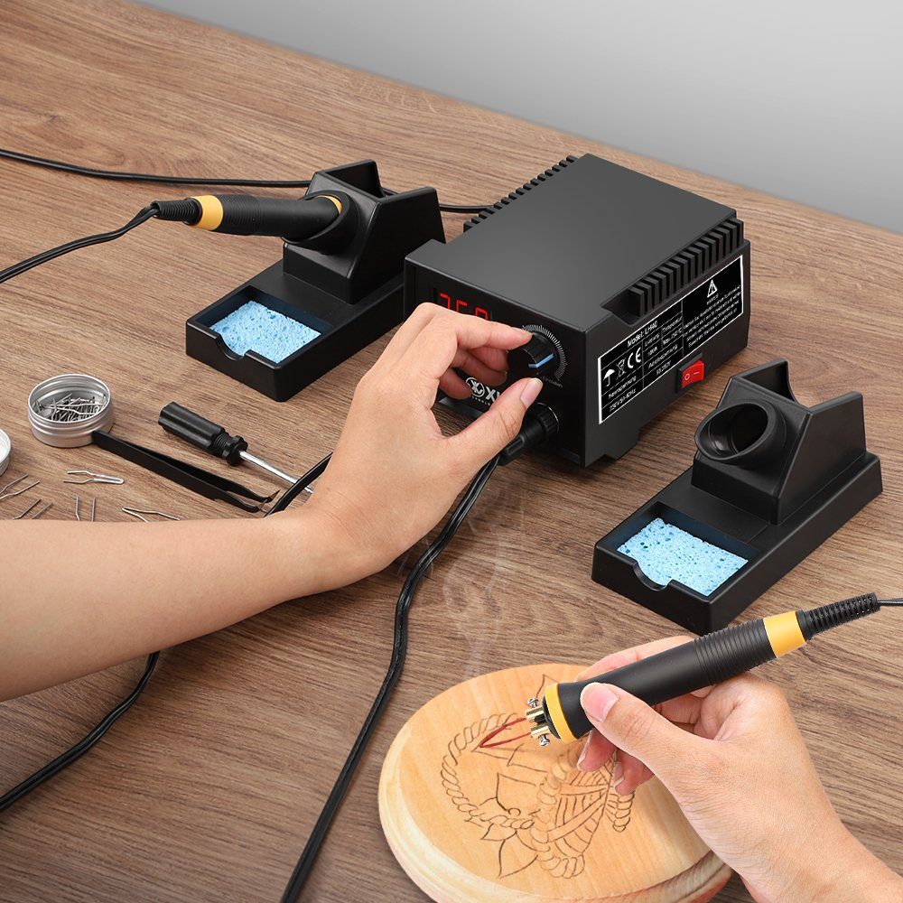 XERSEK Kreativset Brandmalerei 0-750°C,Lötkolben Set mit 33 Pyrography-Drah günstig online kaufen