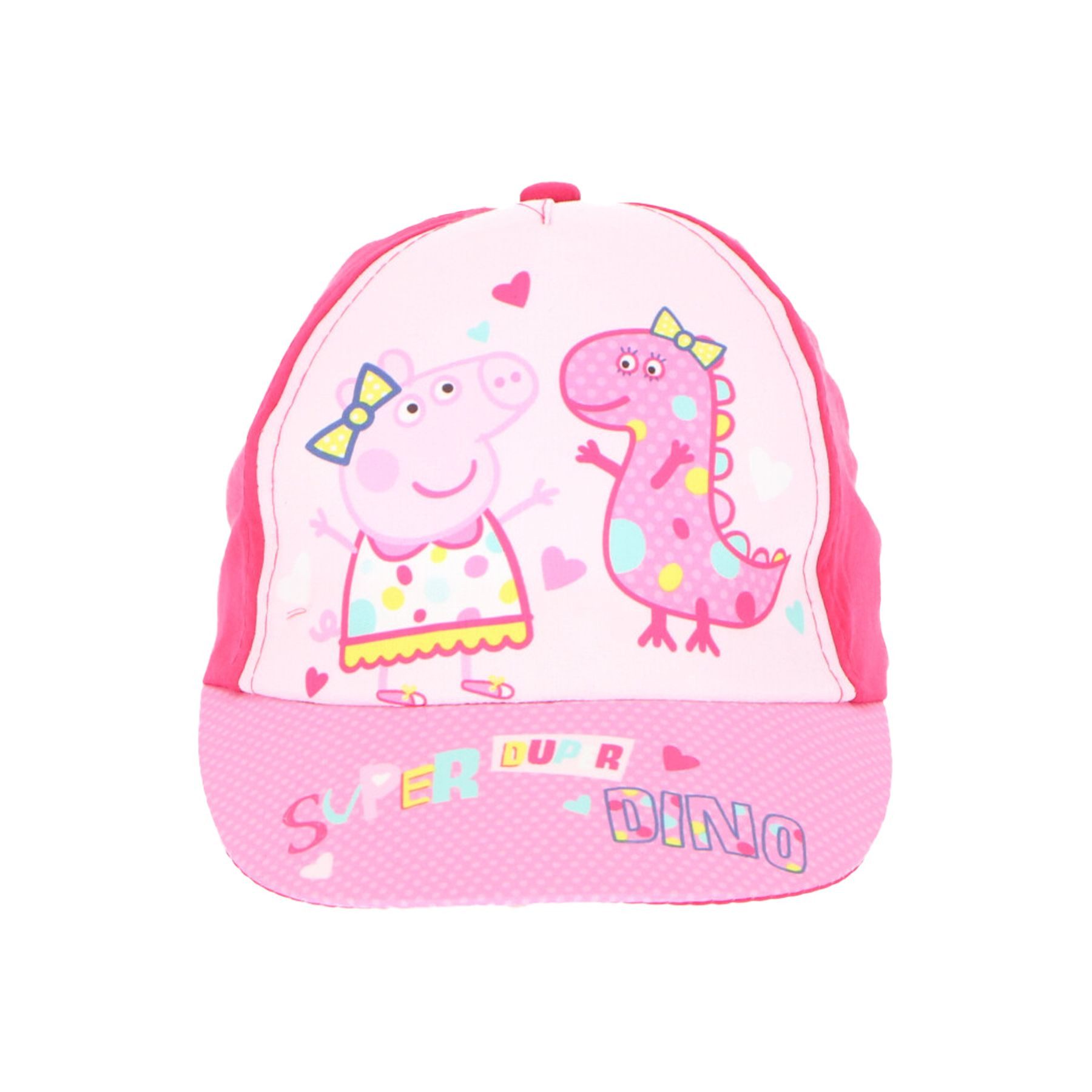 Peppa Pig Baseball Cap Bunte Kinder Kappe mit süßem Peppa Wutz Motiv, 100% Baumwolle