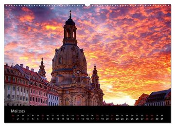 CALVENDO Wandkalender Dresden 2023 (Premium, hochwertiger DIN A2 Wandkalender 2023, Kunstdruck in Hochglanz)