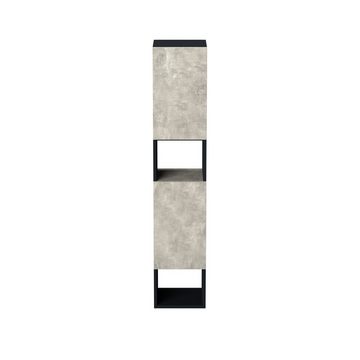 GARLIVO Badezimmer-Set Badezimmerschrank GLC2, hängend, stehend, Beton, Hochschrank, Breite 31,5 cm