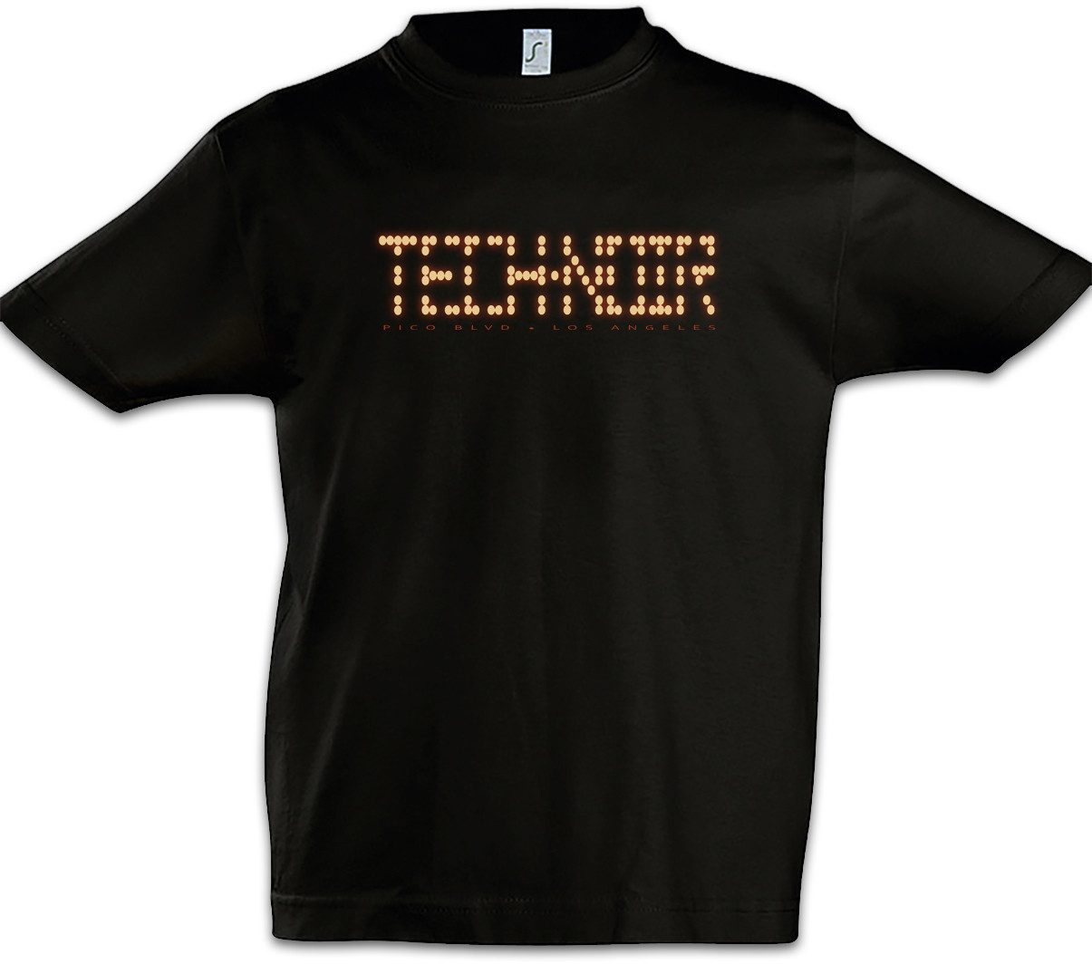 Print-Shirt Tech Noir Los Angeles Club Kinder T-Shirt Terminator Technoir Cyber TV