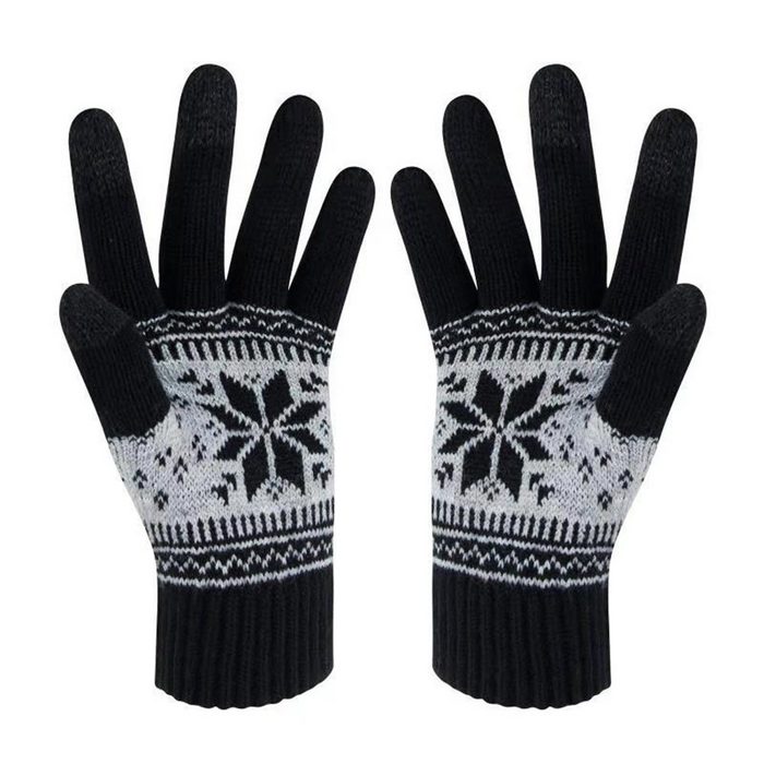 Haiaveng Strickhandschuhe Winter Warme Handschuhe für Männer und Frauen Touchscreen-Handschuhe
