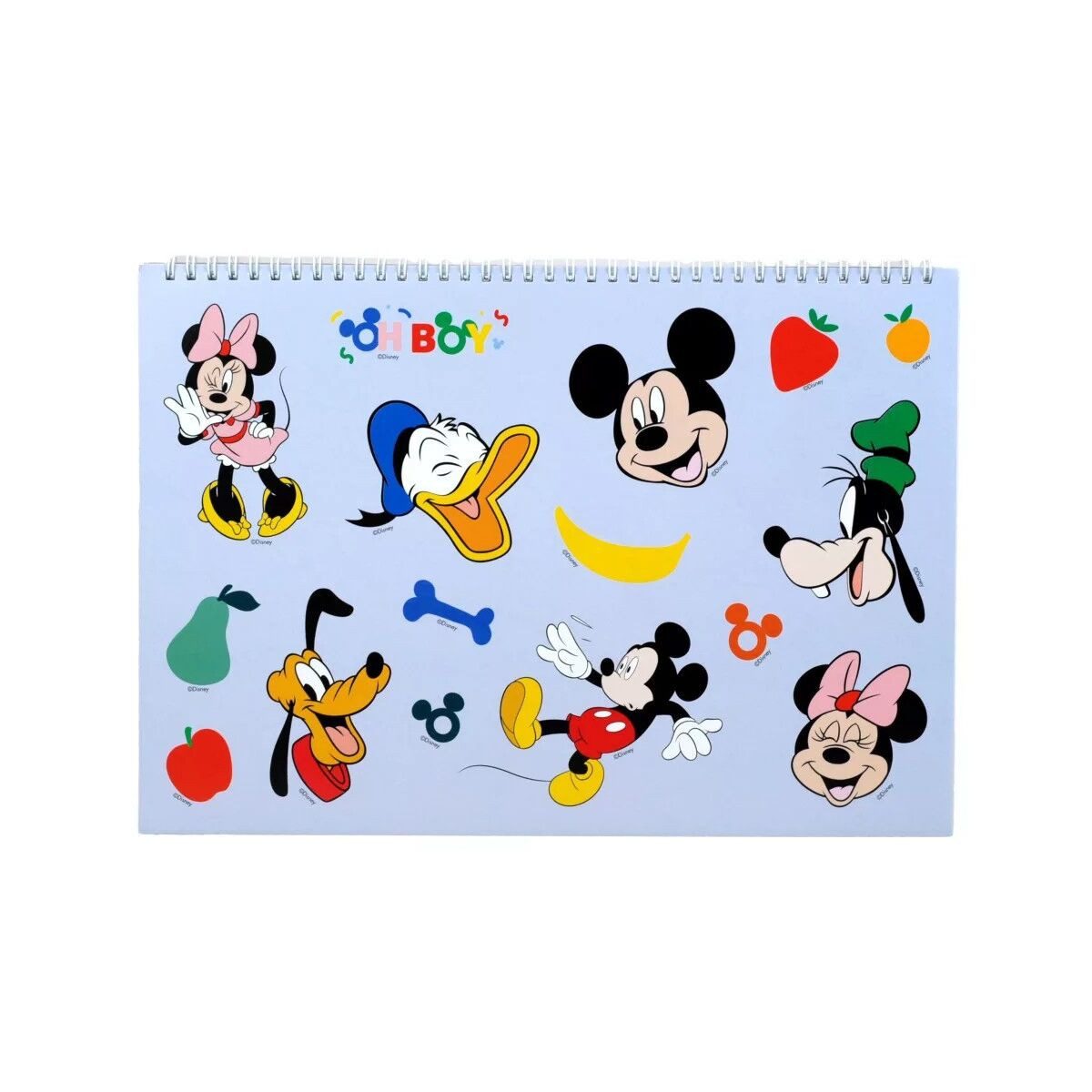 Disney Kreativset Disney Mickey Oh Boy A/4 Spiral Skizzenbuch 40 Blätter mit