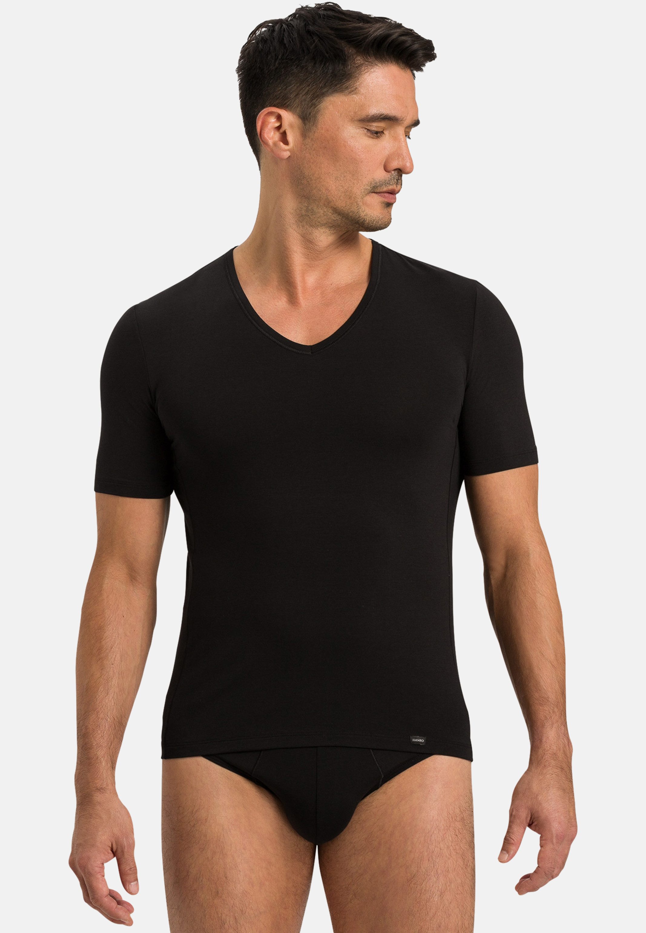 Hanro Unterhemd Natural Function (1-St) Unterhemd / Shirt Kurzarm - Atmungsaktiv