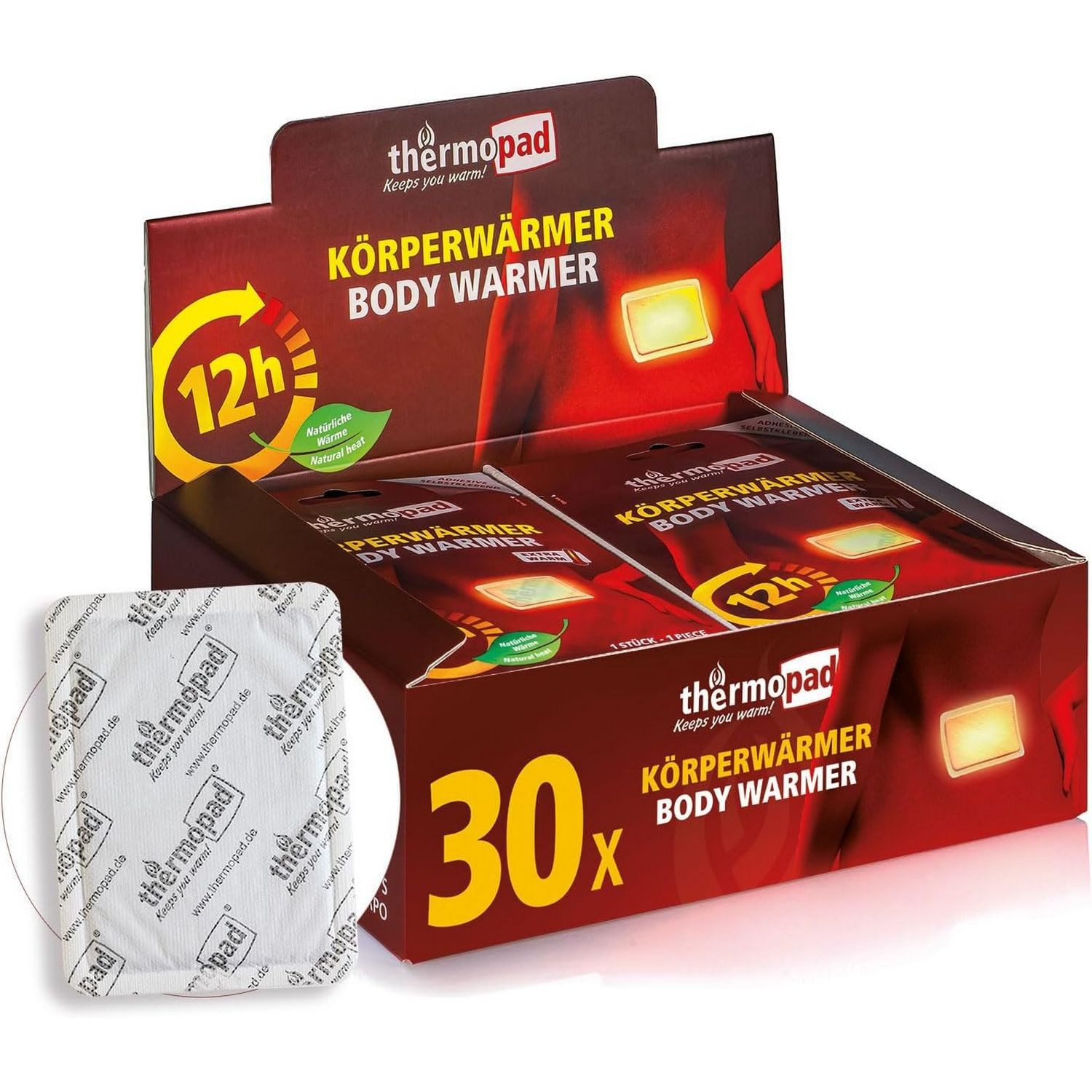 Thermopad Körperwärmer THERMOPAD 30x Körperwärmer Rückenwärmer 12 Std Wärme 78030