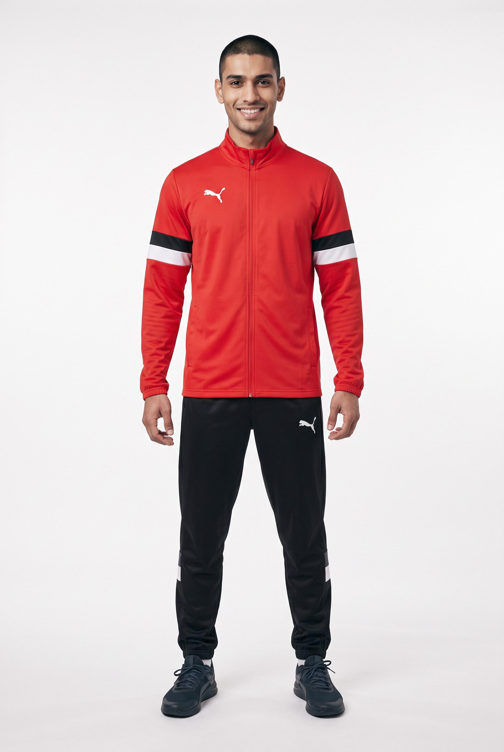 PUMA Trainingsanzug TEAMRISE TRACKSUIT (2-tlg), zweiteiliges Set, Regular Fit, ohne Kapuze