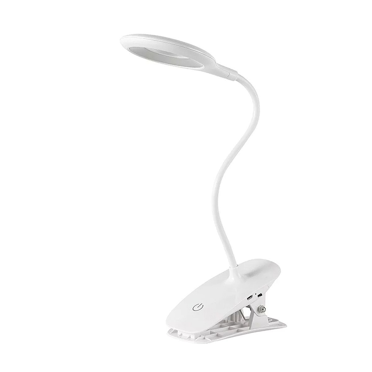 Hikeren Schreibtischlampe 38 LED Klemmleuchte Leselampe,3 Farbtemperatur,10  Helligkeit dimmbar, kühles Licht, warmes Licht, Naturlicht, 3  LICHTMETMEDIEN UND 10 DIMMBARE HELLIGKEIT