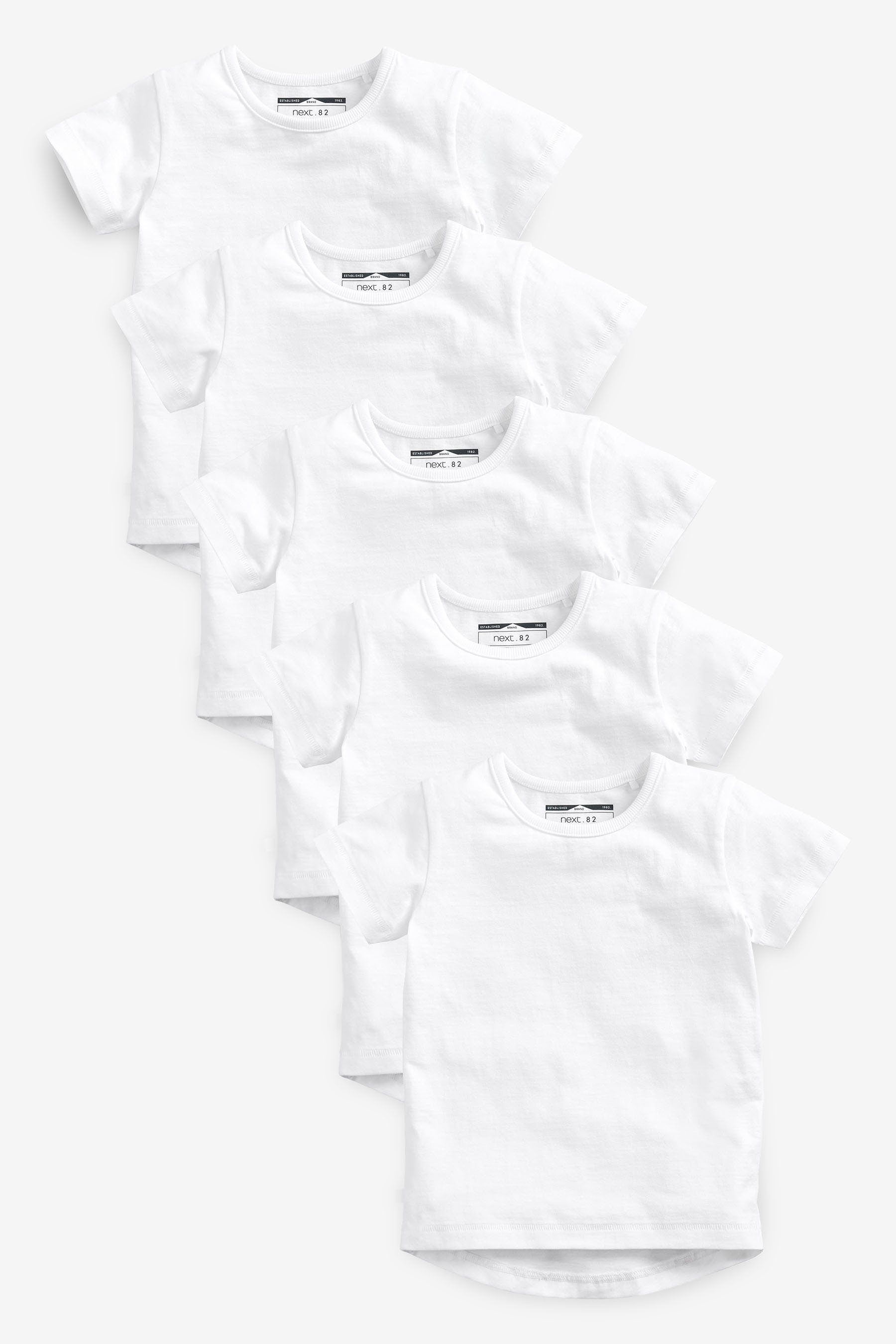 Kinder Jungen (Gr. 50 - 92) Next T-Shirt Kurzärmlige T-Shirts, 5er-Pack (5-tlg)