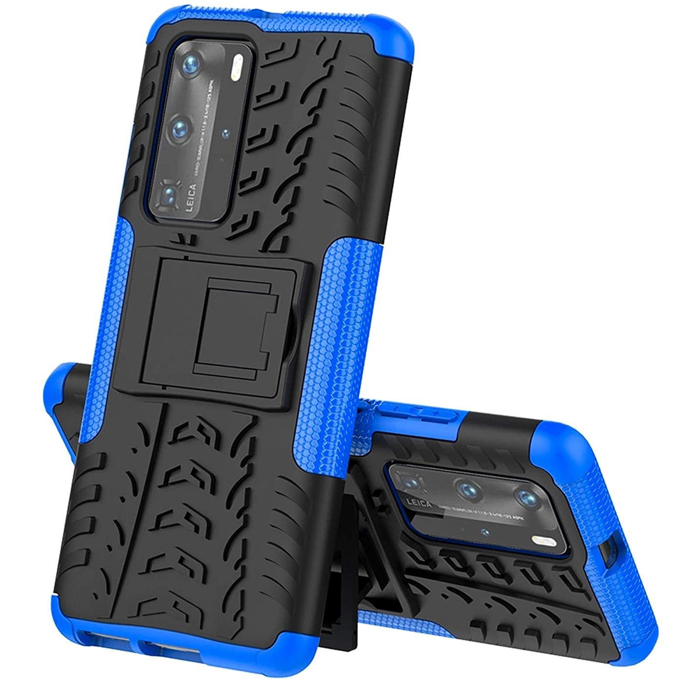 CoolGadget Handyhülle Outdoor Case Hybrid Cover für Huawei P40 Pro 6,58 Zoll, Schutzhülle extrem robust Handy Case für Huawei P40 Pro Hülle