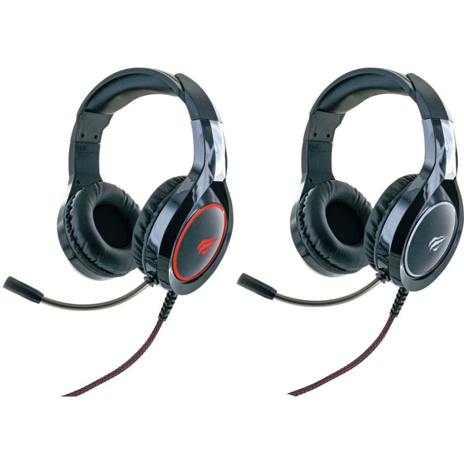 Schwaiger Gaming USB Over-Ear Headset GH50 Stereo Schwarz Gaming-Headset (Mikrofon, PC Gamer Kophörer LED Licht Stereo Mikrofon Mikro Kopfbügel 2,2m Kabel)