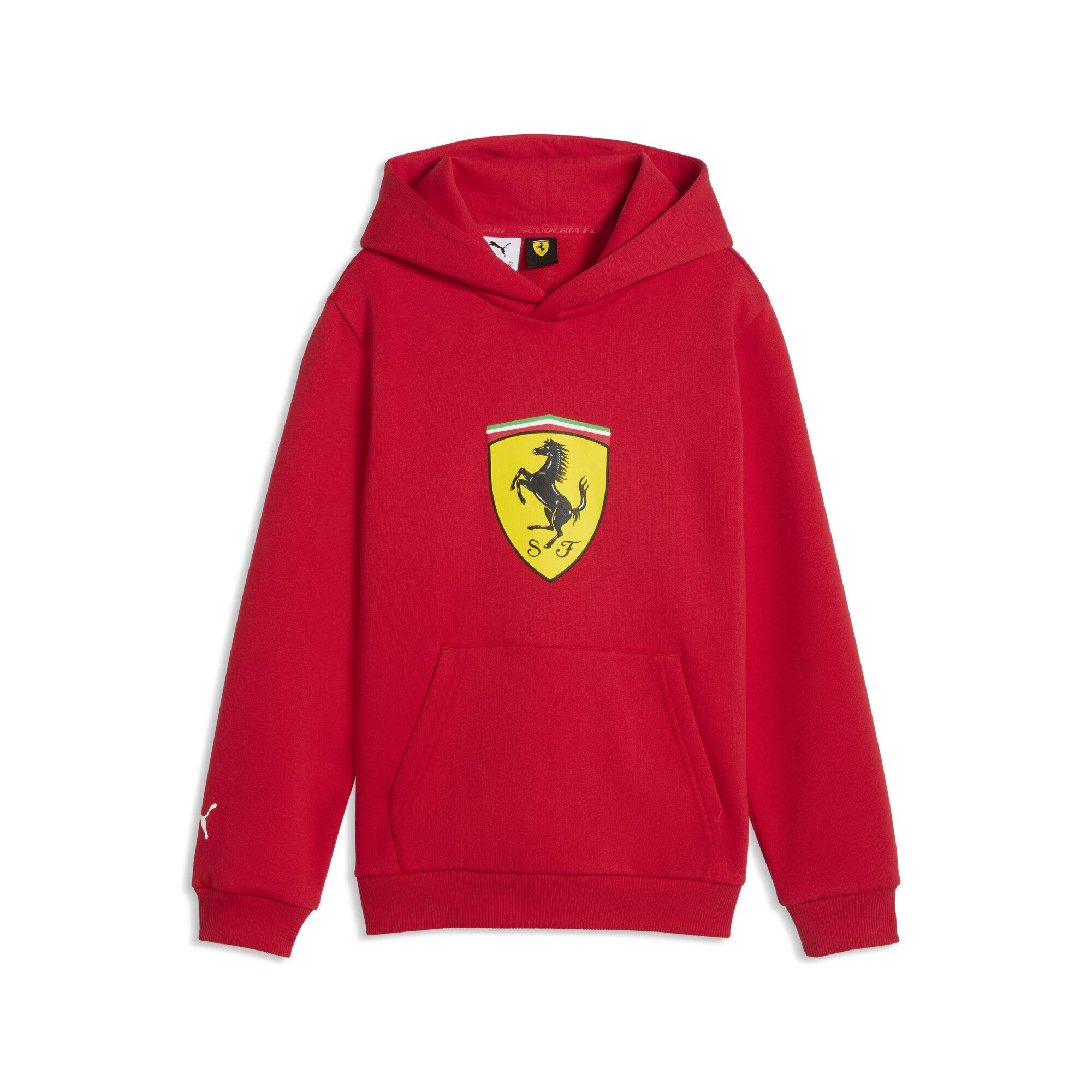 PUMA Kapuzenpullover Scuderia Ferrari Coloured Shield Fleece-Hoodie Jugendliche