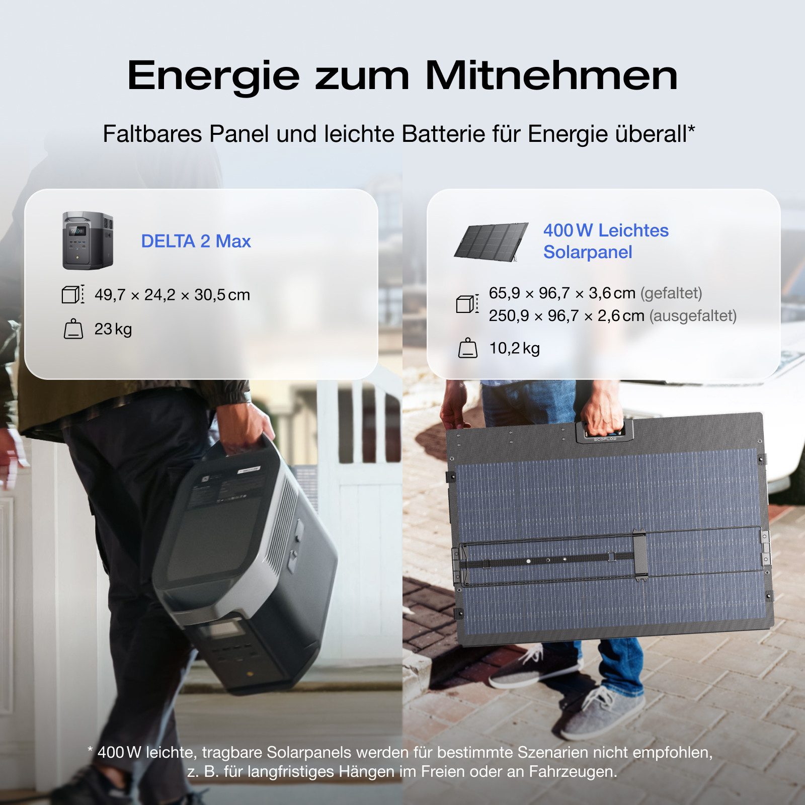 Ecoflow EcoFlow DELTA 2 Max Powerstation 2048Wh mit zwei 400W Solarpanel Powerstation