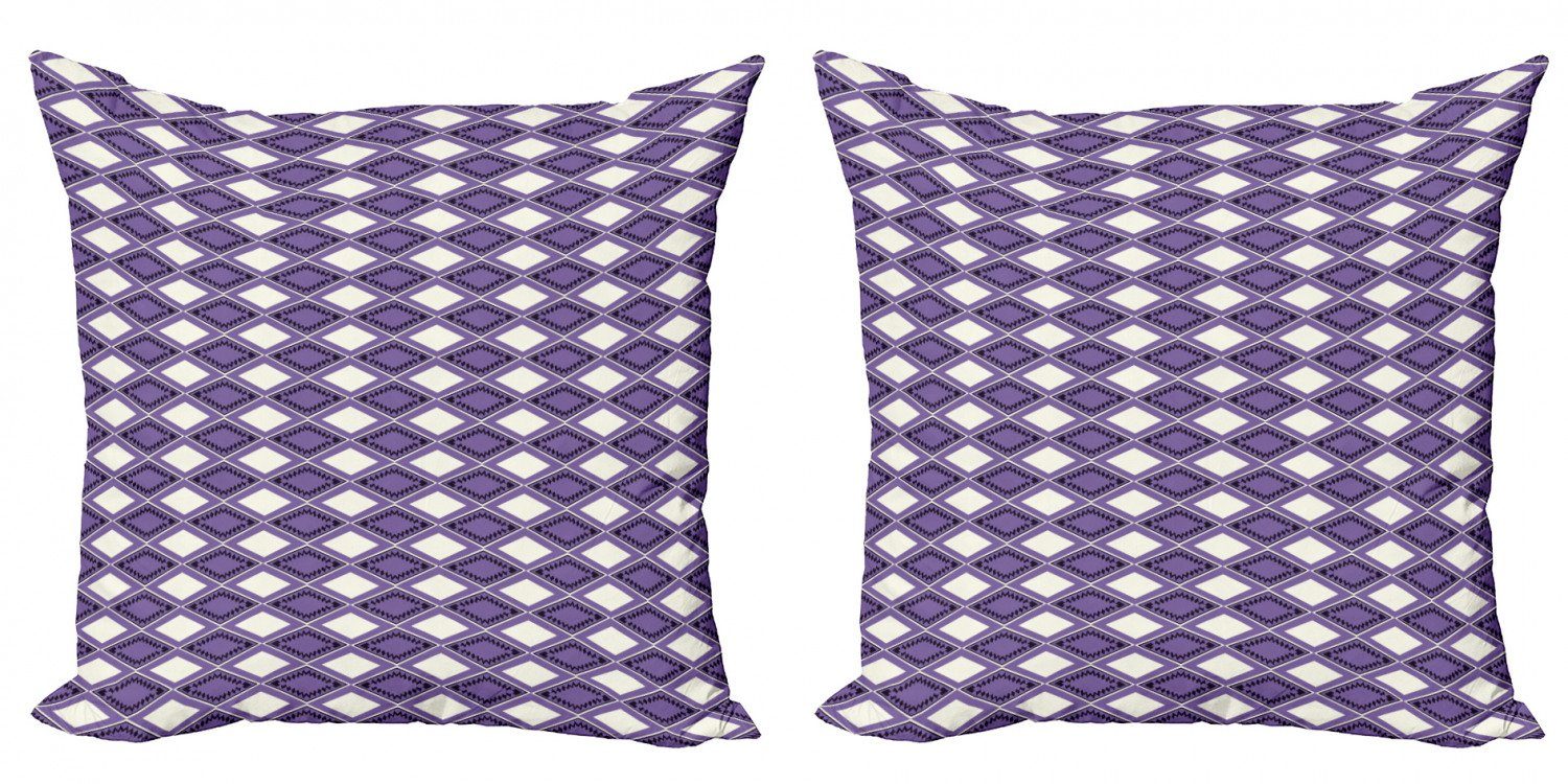 Zigzags Abakuhaus Kissenbezüge Geometrisch Modern Doppelseitiger Digitaldruck, Vivid Chevron (2 Stück), Accent