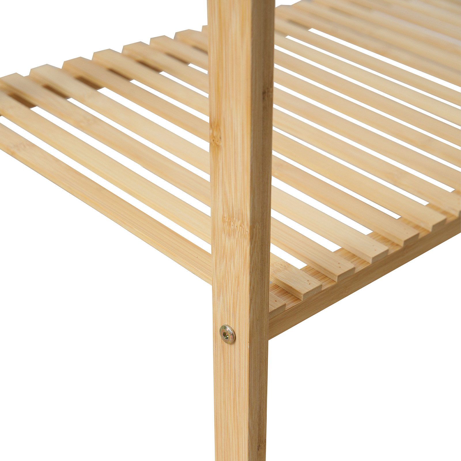 SVITA Kleiderständer LANA, Garderobenständer aus Bambus, mit Ablagefläche, skandinavisches Design