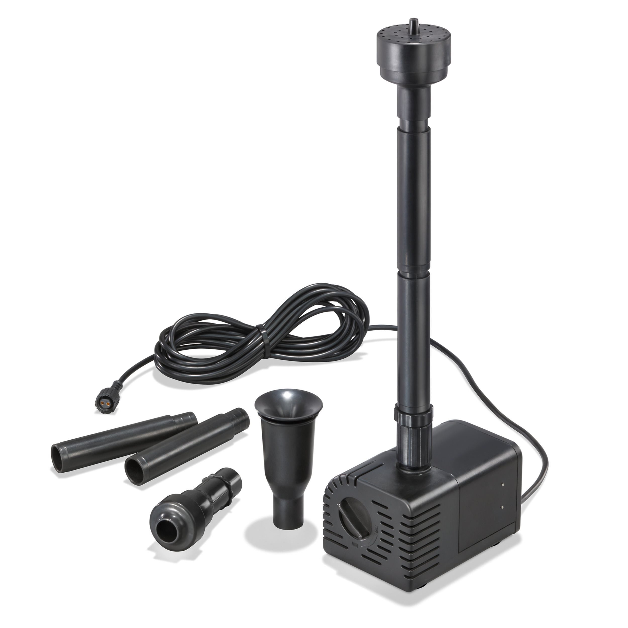 esotec Solarpumpe 1200/2000 Marino Einzelpumpe Teichpumpe 12-24V/DC 2000l/h 101759 (Komplettset)