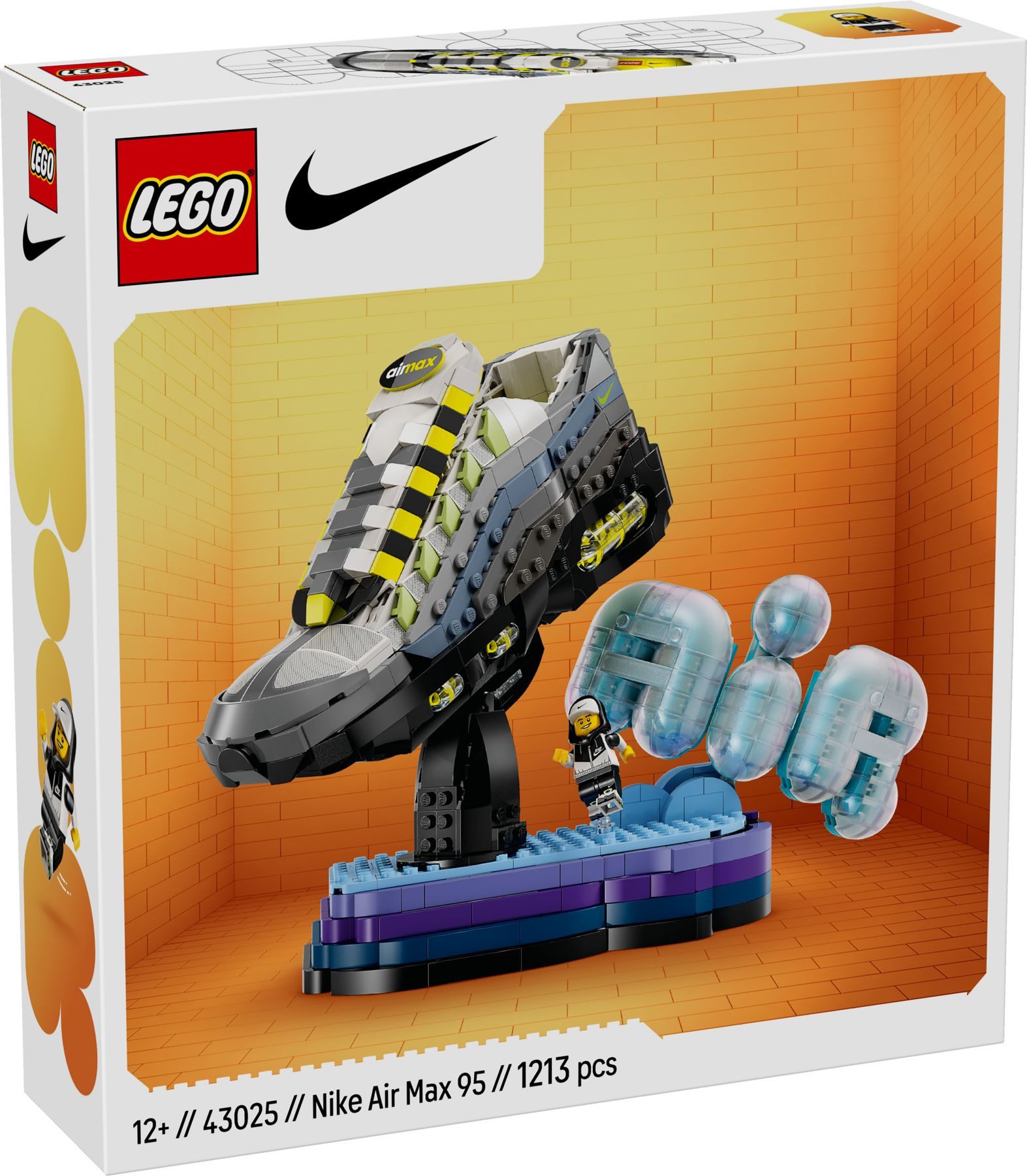 LEGO® Editions 43025 Nike Air Max 95 x LEGO® Set Konstruktionsspielsteine, (Set, 1213 Teile)