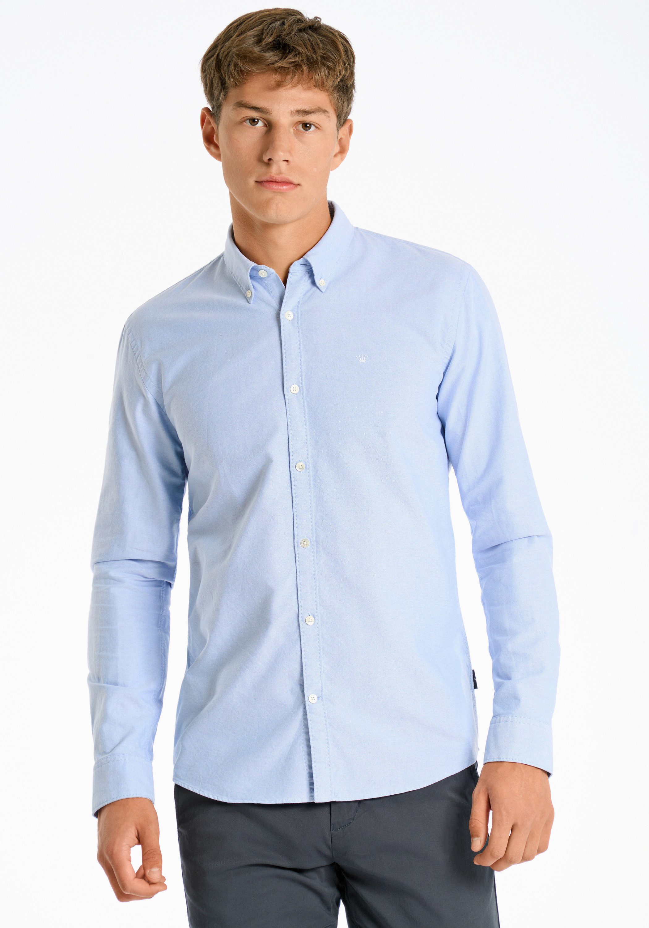 Businesshemd Oxford-Hemd (Langarm) Relaxed Fit