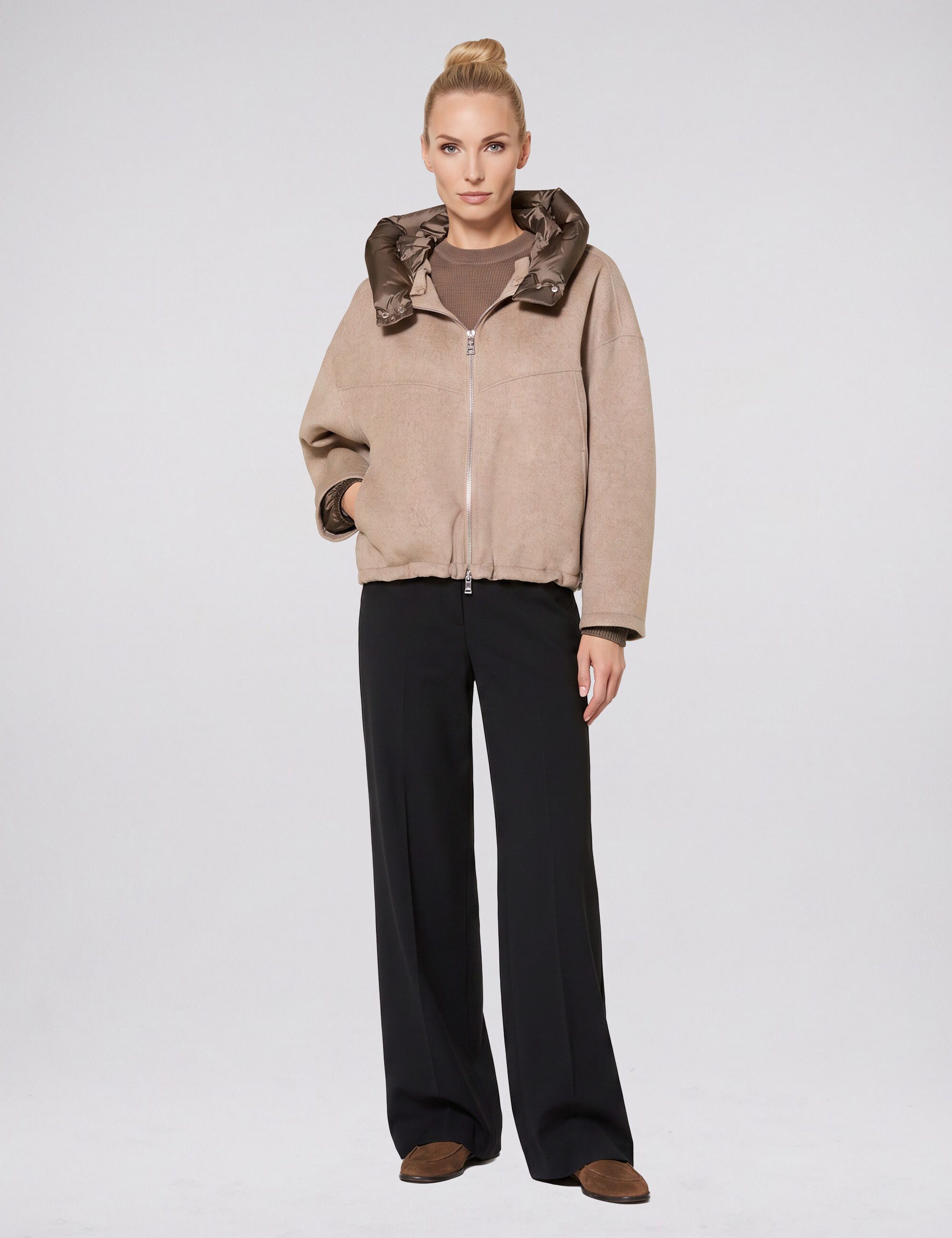 Blonde No.8 Wolljacke JERRY mit abnehmbarer Kapuze