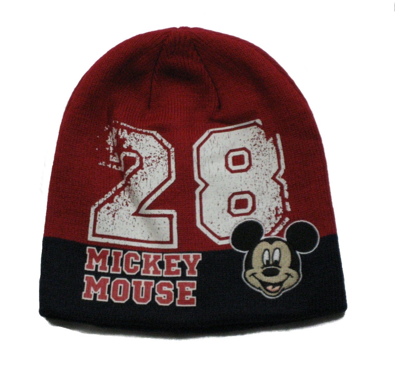 Schlupfmütze Disney Mickey Mouse Mütze rot (Mütze, 1-St)