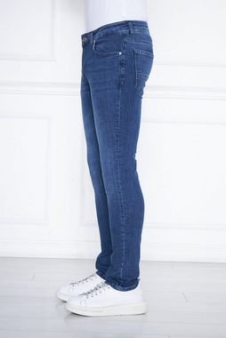 Bruno Barella Slim-fit-Jeans Denim Jeans aus OCS100 zertifizierter Bio Baumwolle