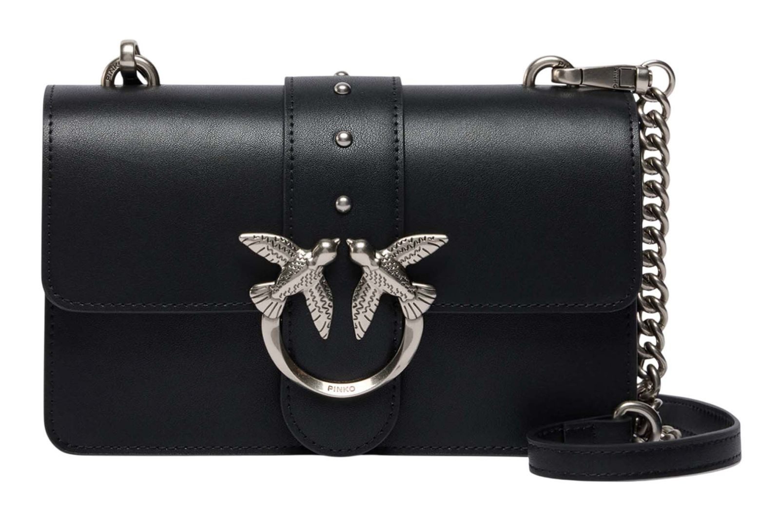 PINKO Umhängetasche Mini ST. CL., aus echtem Rindsleder