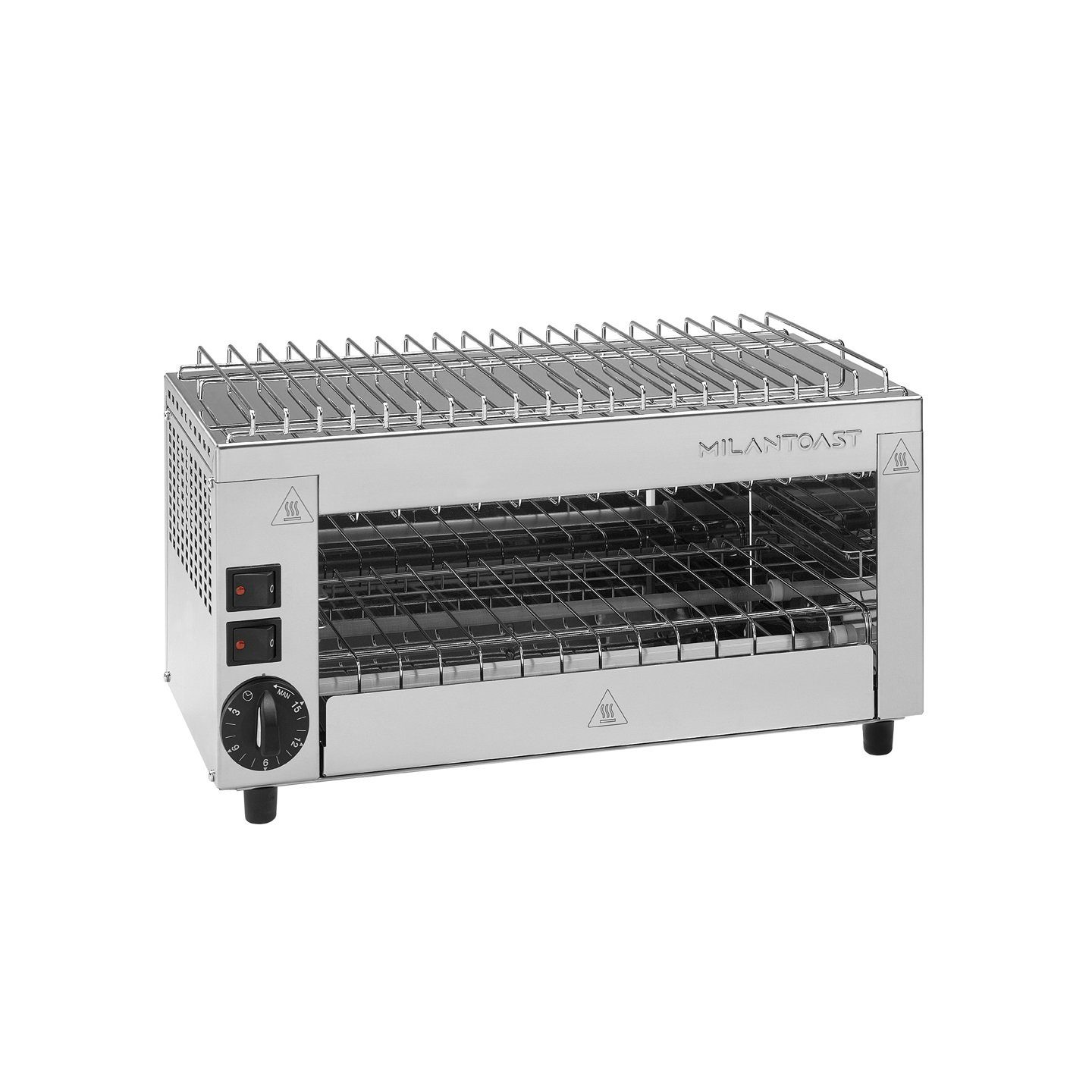 MILANTOAST Gasgrill MILANTOAST Salamander/Infrarotgrill mit 3 Zangen