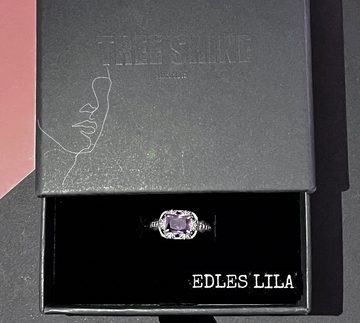 Tree Shine Fingerring TREE SHINE Edles Lila-925 Silber Ring,mit Geschenkverpackung (1-tlg), 925 Silber ring