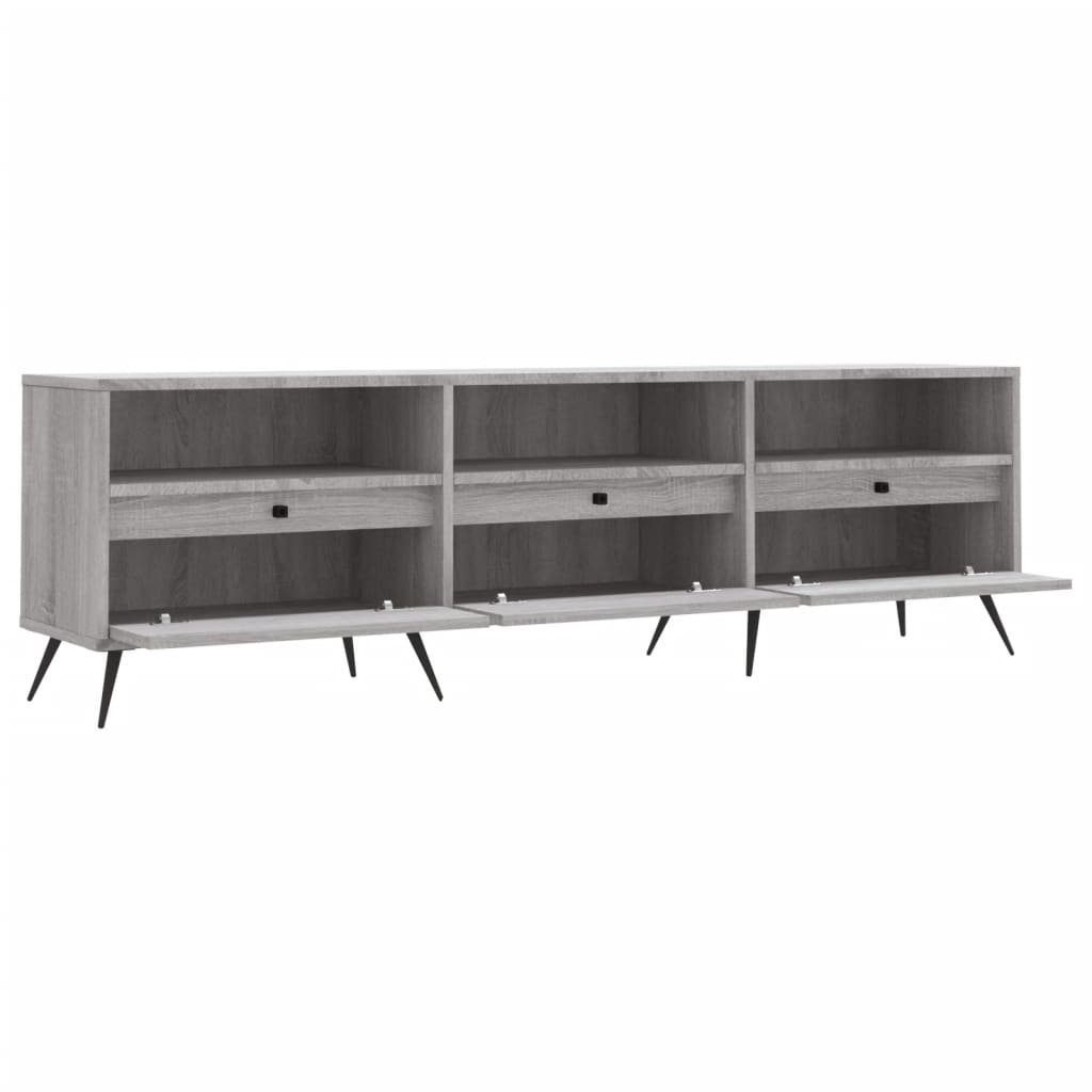 cm 150x30x44,5 Holzwerkstoff Sonoma TV-Schrank vidaXL (1-St) Grau TV-Schrank