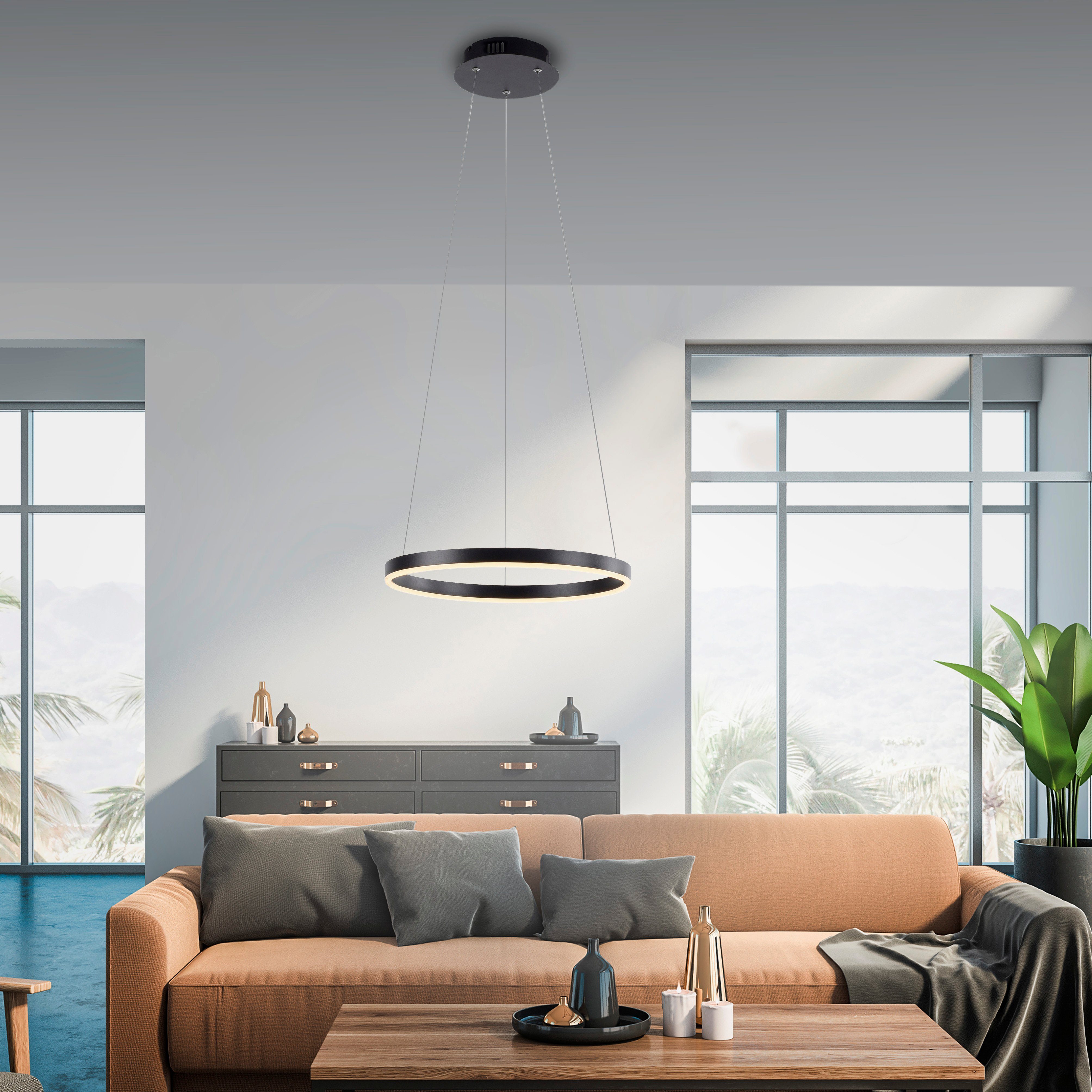 JUST LIGHT Pendelleuchte RITUS, LED fest integriert, Warmweiß, LED, dimmbar, Switchmo