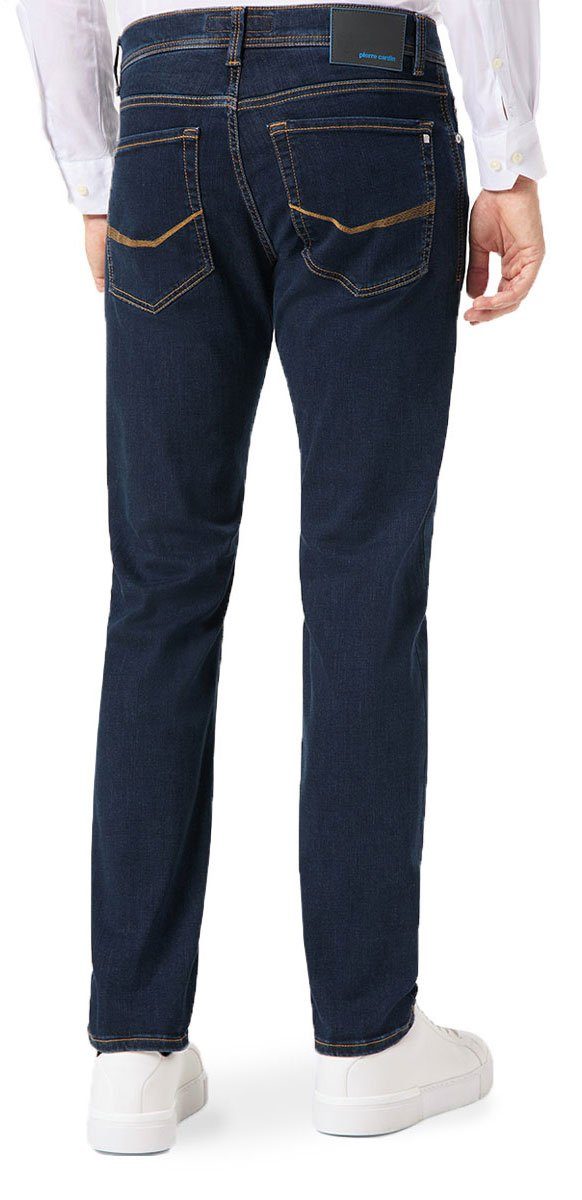 Futureflex Lyon Cardin Tapered dark Pierre 5-Pocket-Jeans blue