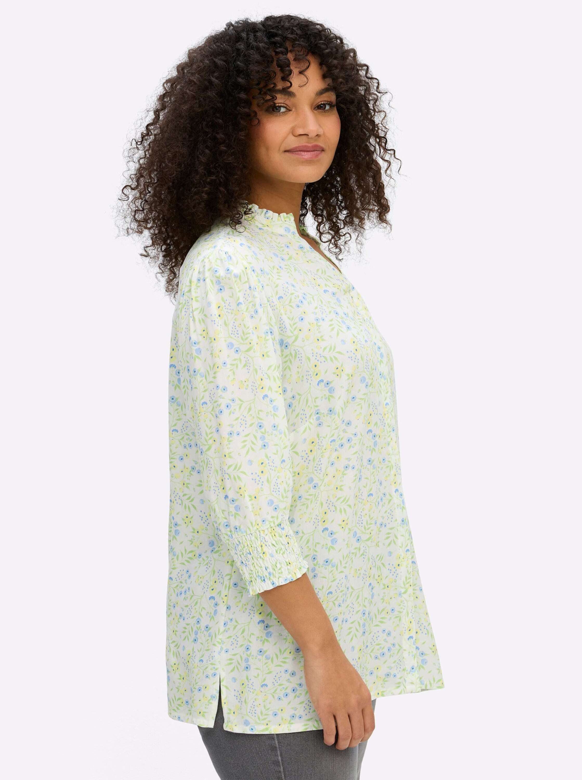 Sheego Klassische Bluse 3/4-Arm-Bluse 3/4-Arm