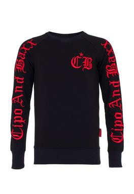 Cipo & Baxx Sweatshirt mit cooler Stickerei
