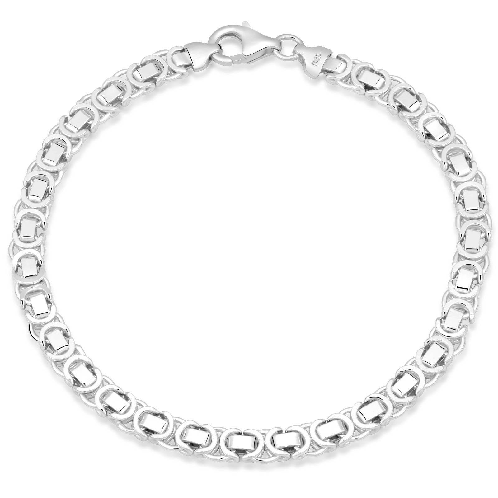 Tony Fein Silberarmband Königsarmband Etrusker 5mm 925er Silber Massiv Hoch günstig online kaufen
