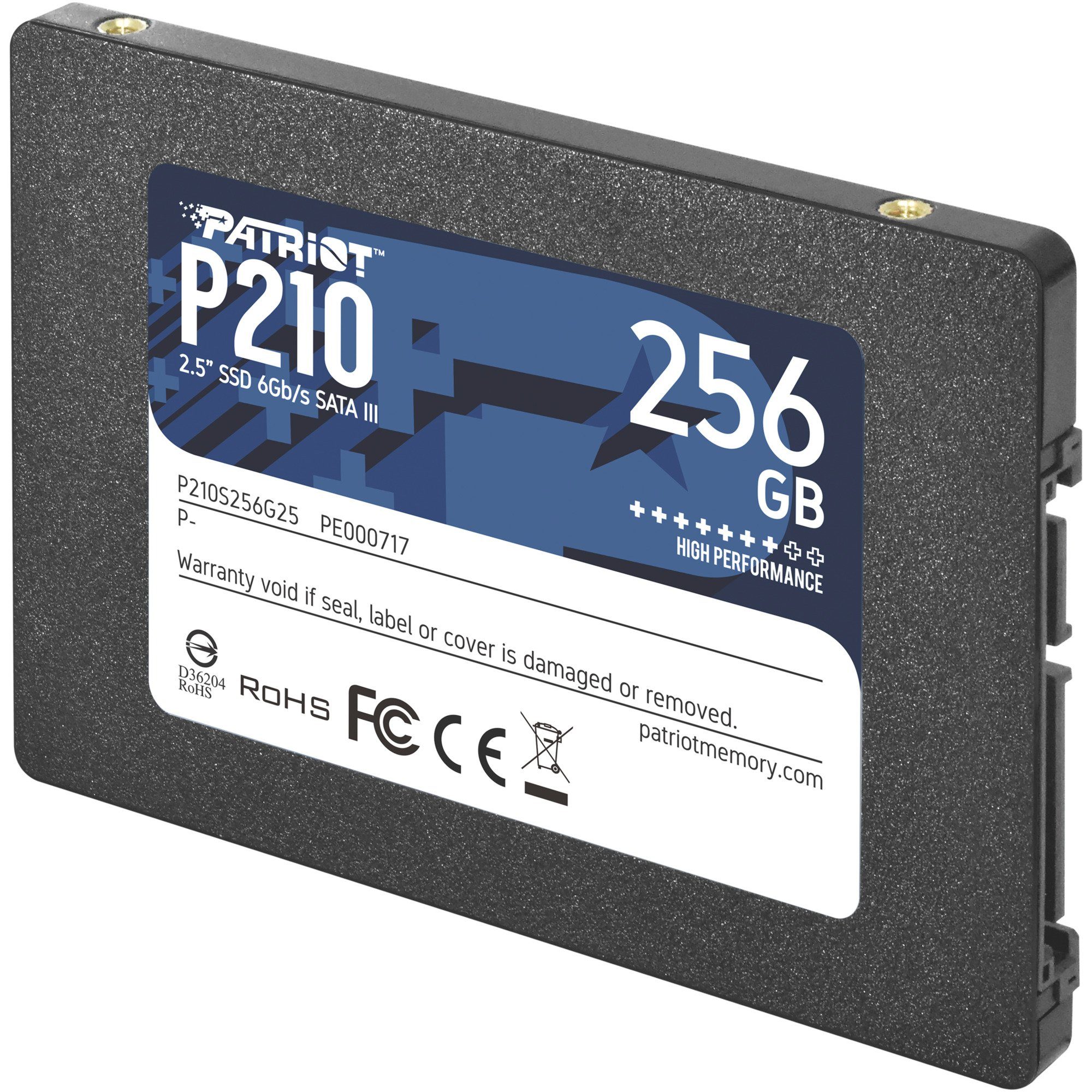 Patriot Patriot P210 256 GB, SSD, (SATA 6 Gb/s, 2,5) SSD-Festplatte (256 GB) 2.5"