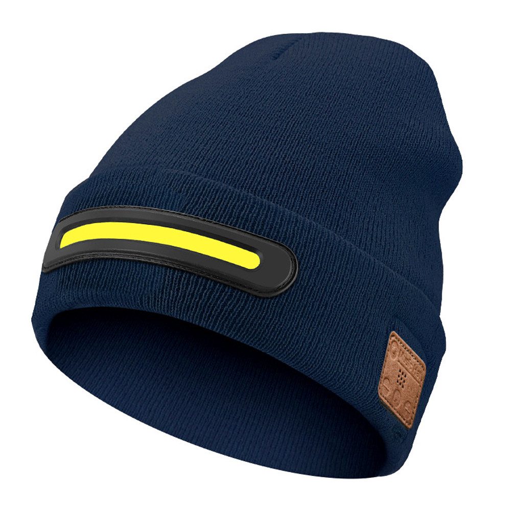 Beanie LED-Strickmütze Wiederaufladbar USB