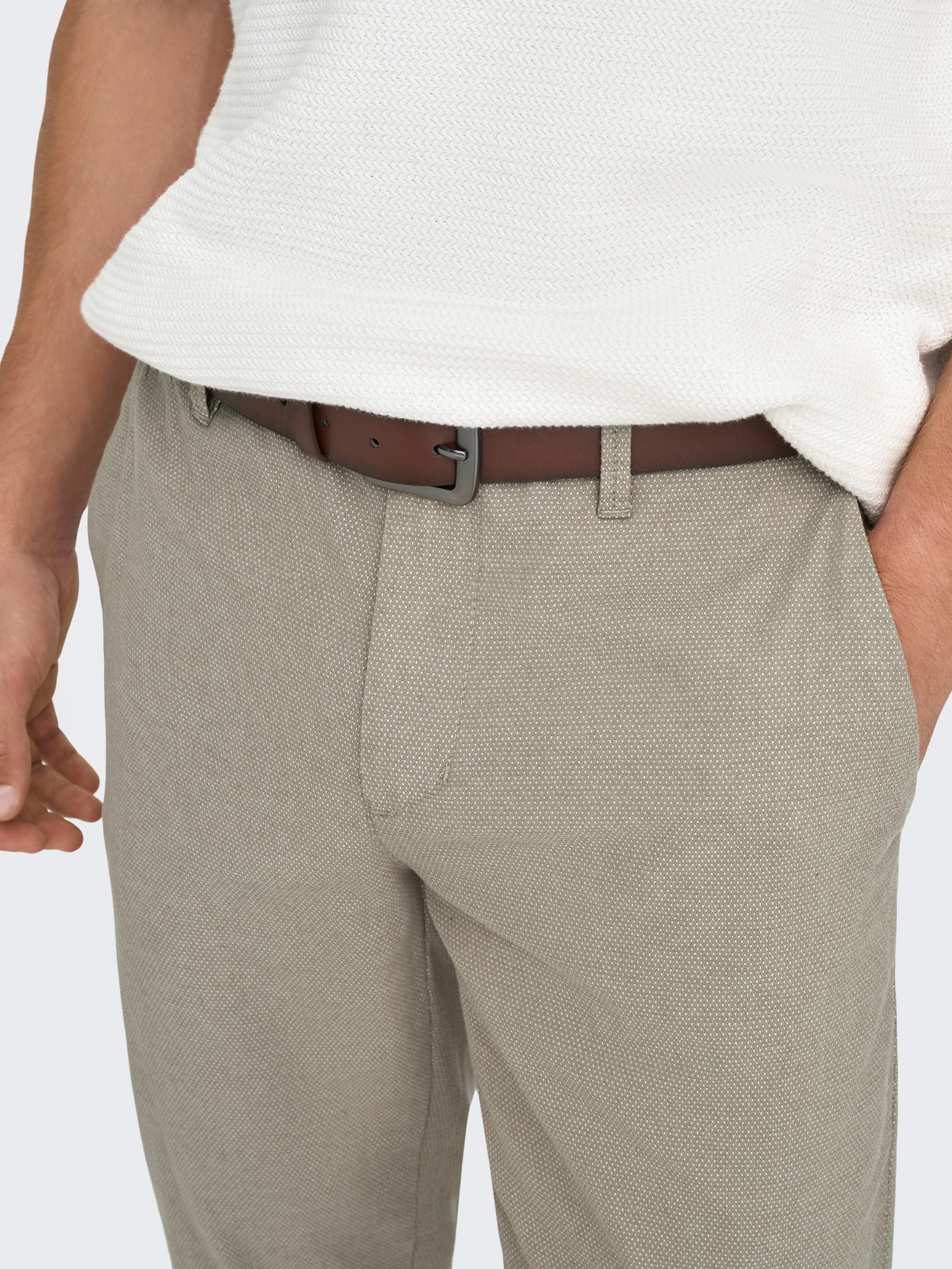 ONLY & SONS Anzughose ONSMARK PETE SLIM DOBBY 0058 PANT NOOS – Bild 4 von 5