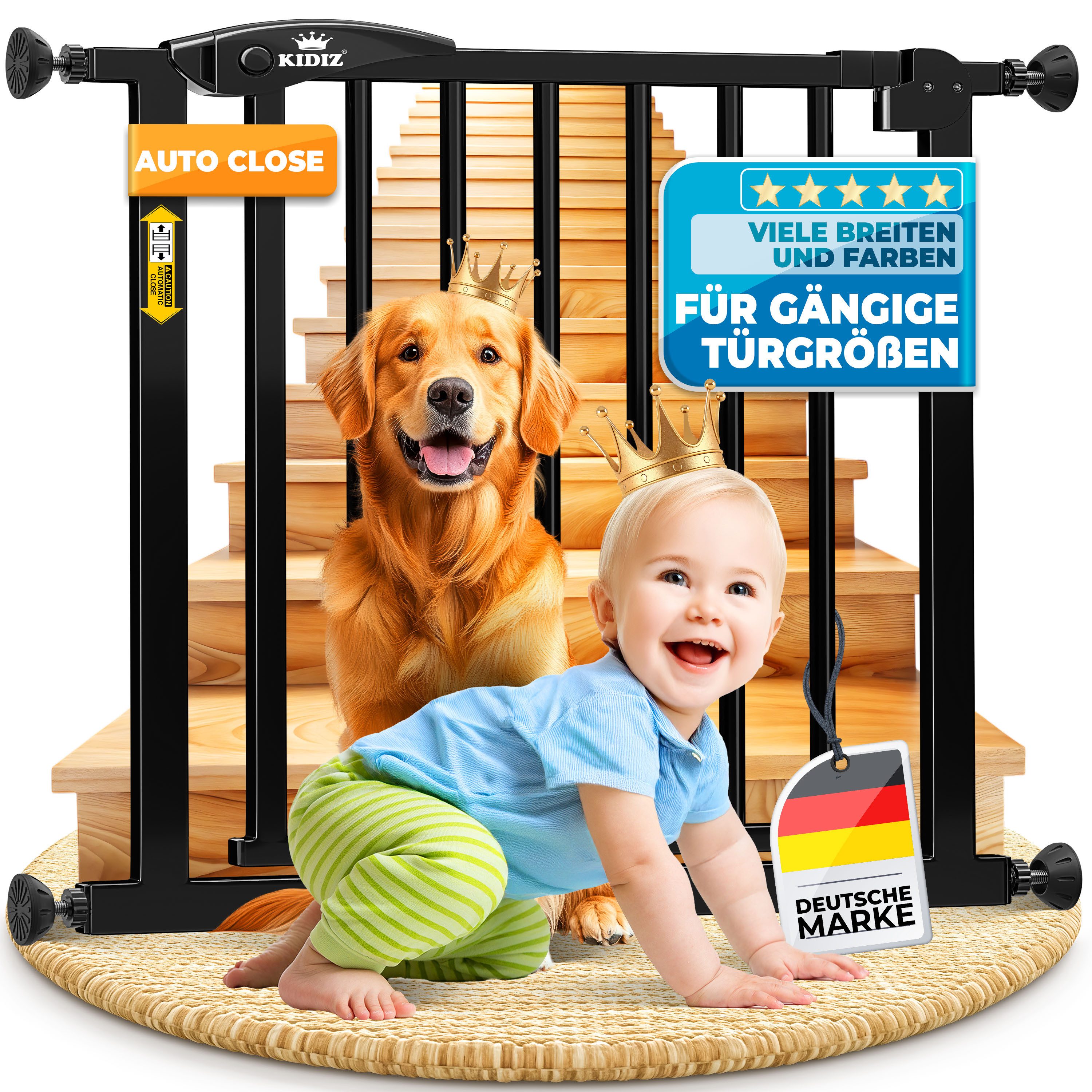 KIDIZ Türschutzgitter, Türschutzgitter Absperrgitter Treppengitter Kindergi günstig online kaufen