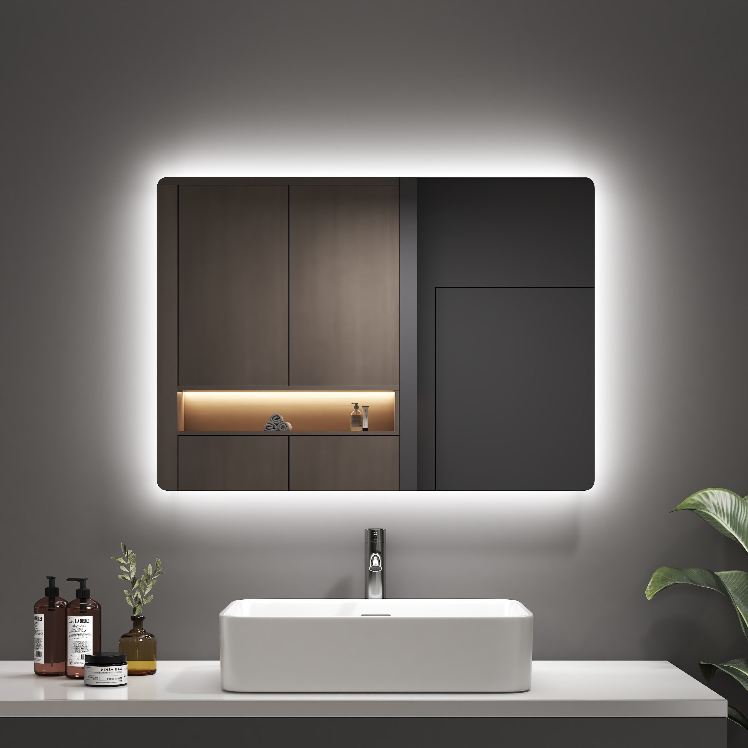 EMKE Badspiegel Badezimmerspiegel Spiegel mit LED günstig online kaufen