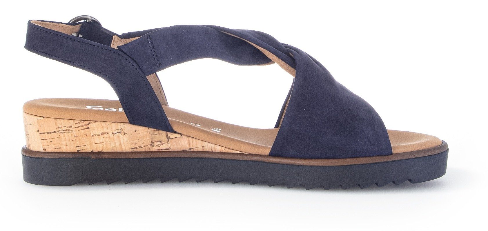 Gabor GENUA Sandalette, Sommerschuh, Sandale, Keilabsatz, mit verstellbarem Fersenriemchen