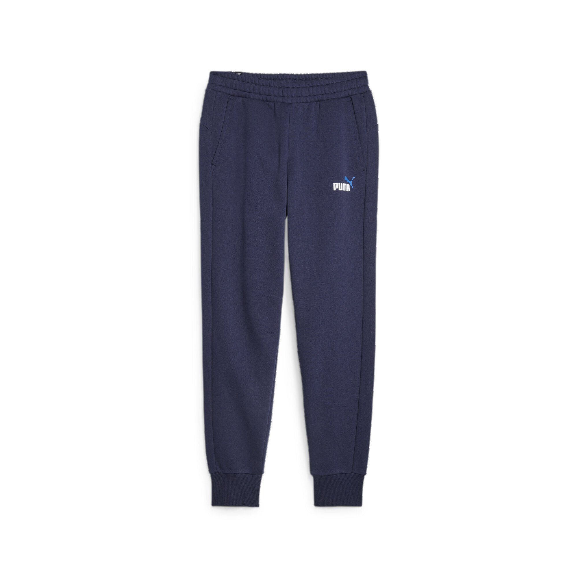 PUMA Sporthose Essentials+ Hose mit zweifarbigem Logo Herren Navy Blue