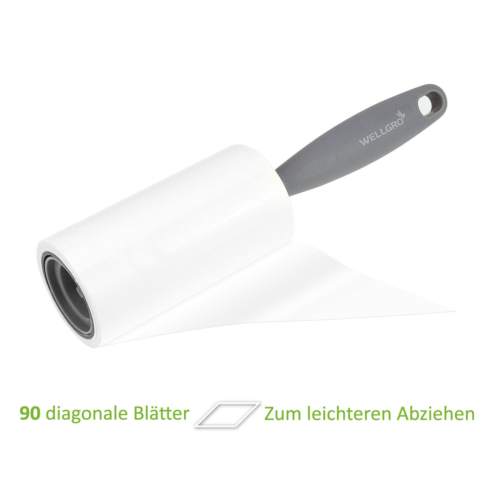 mit Wellgro 90 Set + 2 Blatt 10er 10 je Fusselrollen Fusselroller Rollen Abroller -