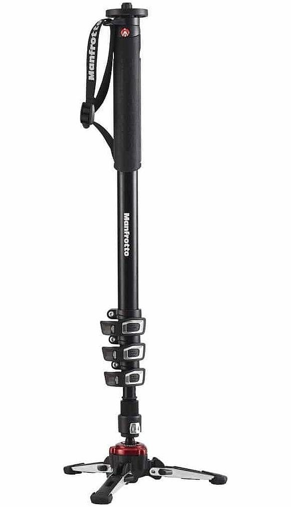 Manfrotto MVMXPROA4 XPRO Video Monopod mit Fluid Base Stativhalterung