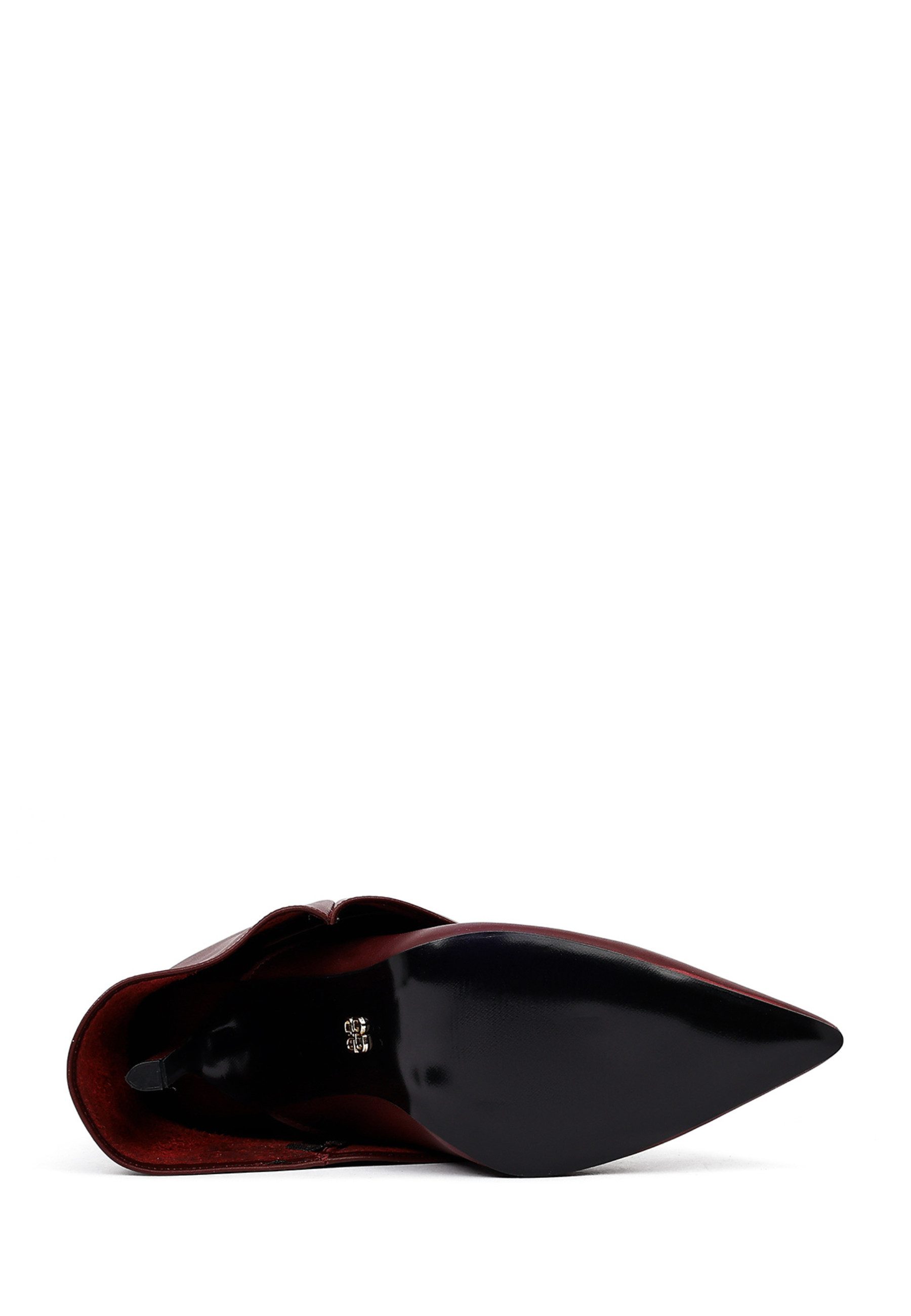 Derimod Absatz-Stiefeletten aus Leder Ankleboots Textilfutter, Absatz 7 cm