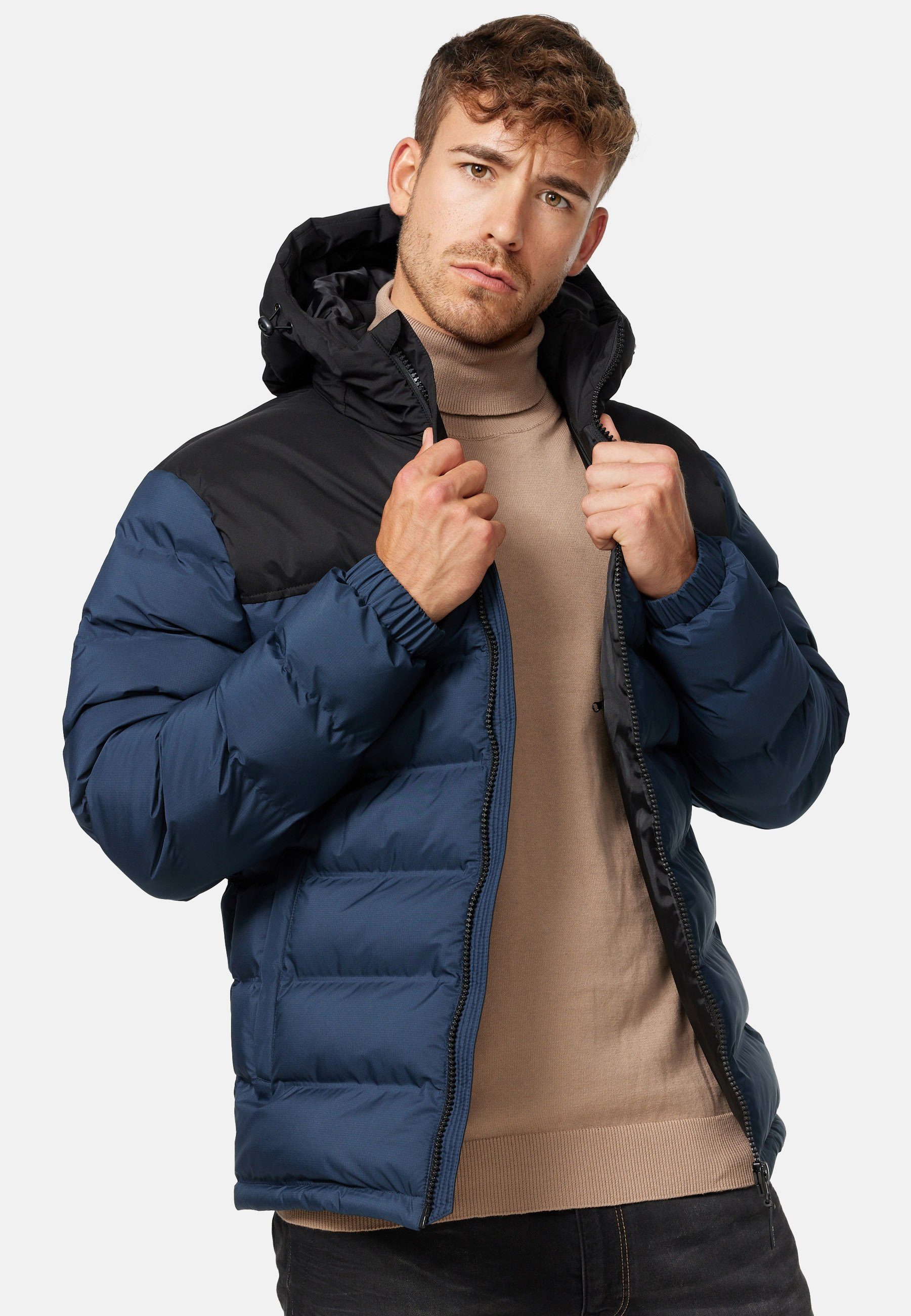 Indicode Steppjacke Herren Eberhardy Herrenjacke Daunen-Optik