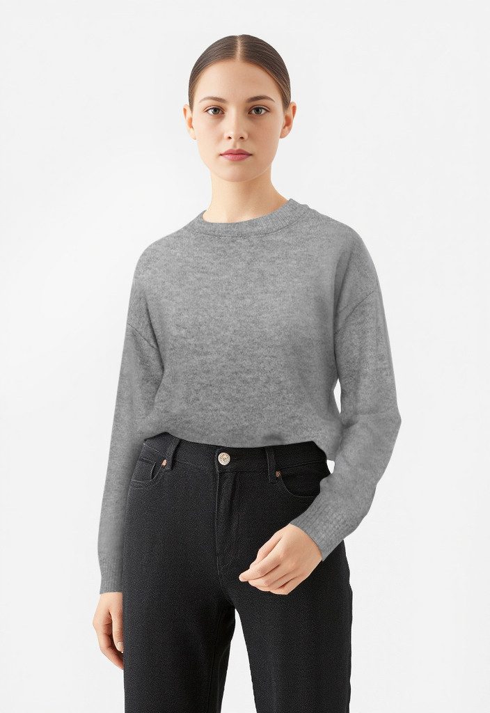 ONLY Strickpullover ONLRENE LIFE LS BUTTON O-NECK CC KNT günstig online kaufen