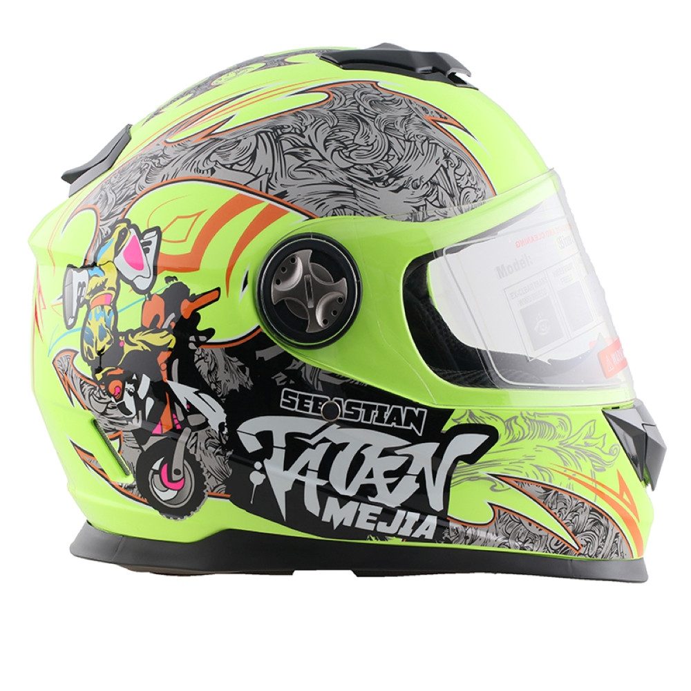 FunSport-Factory Motocrosshelm Mejia Kinder Integralhelm Motocross Helm Kinder Motorradhelm Offroad – Bild 5 von 5