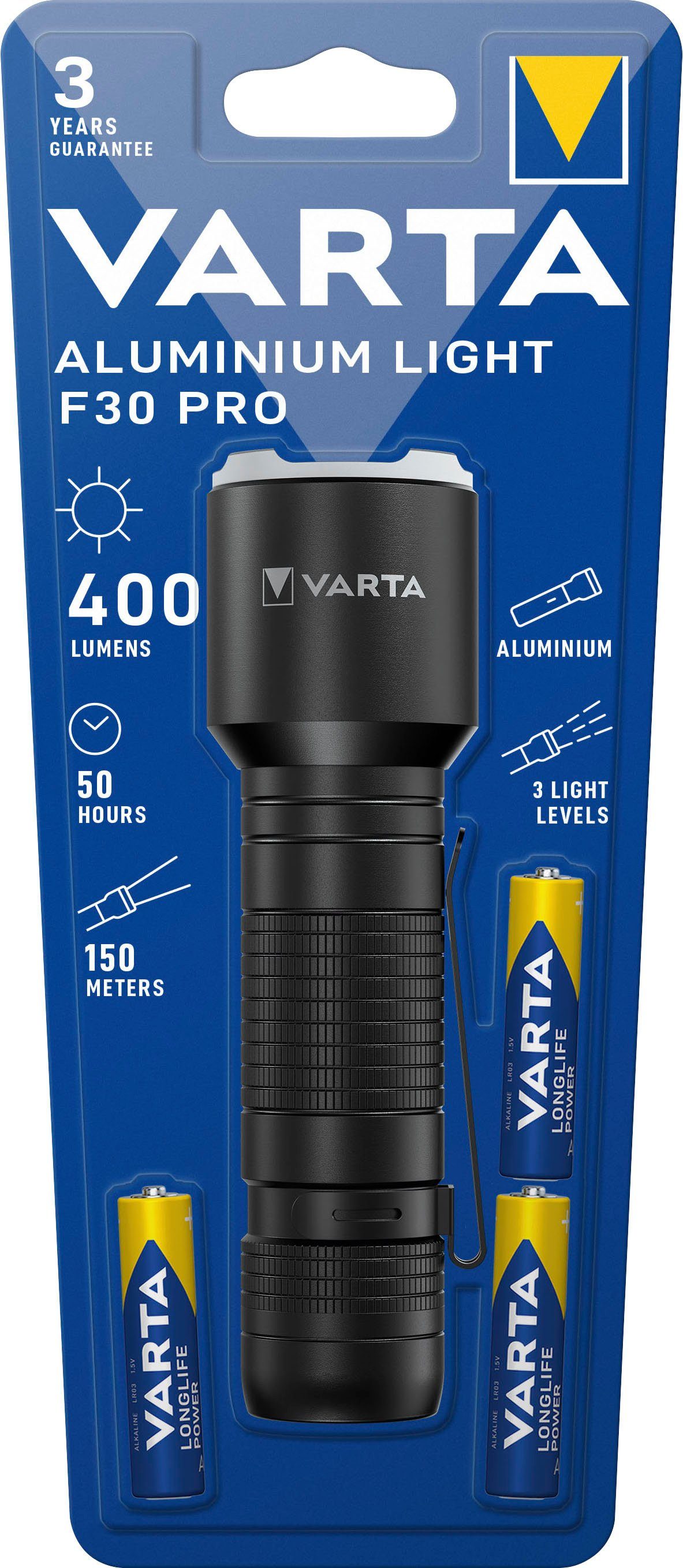 Light Taschenlampe VARTA Pro F30 Aluminium