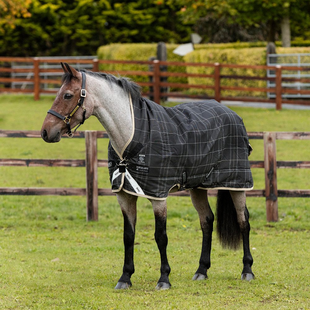 Horseware Pferde-Thermodecke Horseware Rhino Wug Turnout 450g Heavy Vari Layer - Black/Grey/White