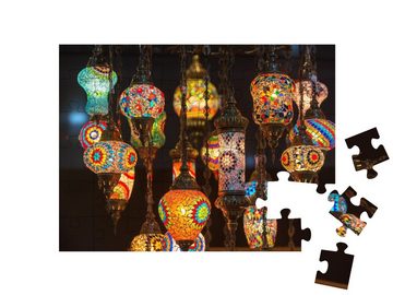 puzzleYOU Puzzle Bunte Laternen aus Marokko, 48 Puzzleteile, puzzleYOU-Kollektionen Marrakesch, Städte Weltweit